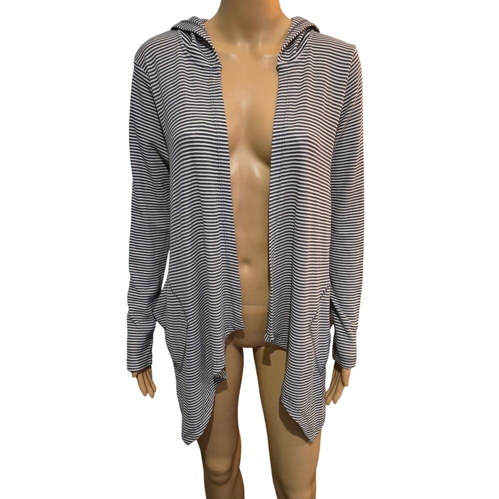 AJ Andrea Jovine open front cardigan with pockets Small NWOT